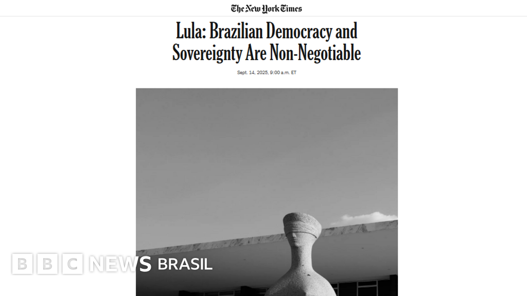 A carta de Lula pedindo diálogo com Trump no NYT: tarifa ao Brasil é 'prescrever o remédio errado'