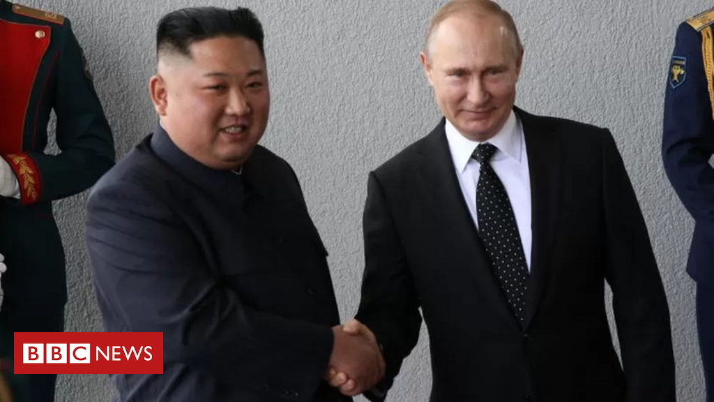 Líder da Coreia do Norte provoca EUA e garante total apoio a Putin, no  dia nacional da Rússia - Folha PE