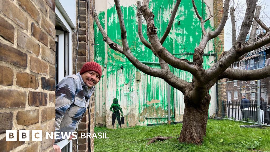 'Você é o Banksy?': o dia em que o artista de rua mais enigmático do mundo pintou um mural ao lado da minha casa
