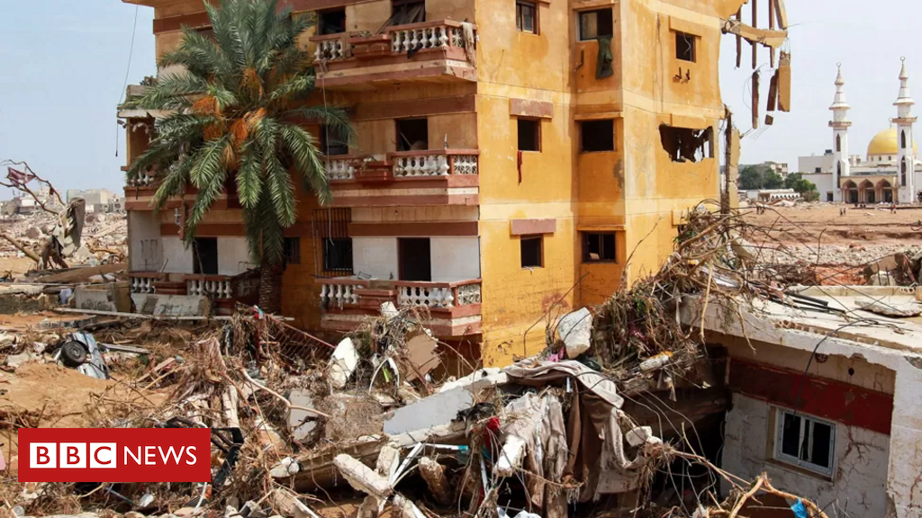 Líbia: a cidade que parece ter sido varrida por tsunami