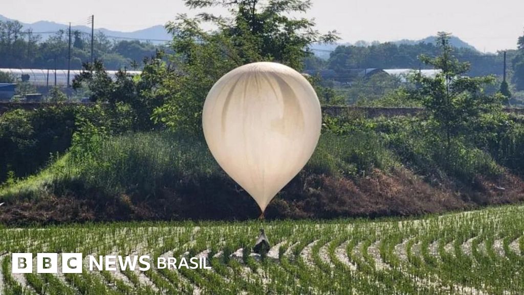 Como a Coreia do Norte está usando balões para jogar lixo na Coreia do Sul