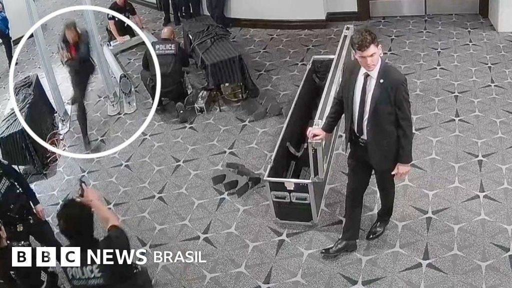 Novas imagens mostram como atirador de jantar de Trump passou pela segurança em 4 segundos