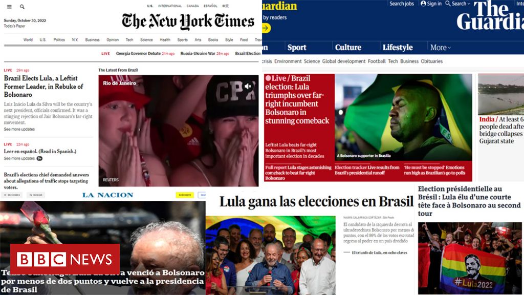 Lula electo: Cómo la prensa internacional informó sobre la victoria electoral del PT sobre Bolsonaro