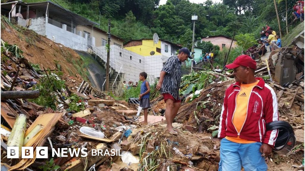 Sobe para 35 o número de mortos por chuvas e deslizamentos na região do Recife