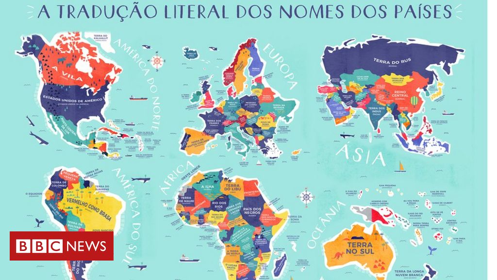 Brasil vem de 'vermelho como brasa'? Mapa global identifica origens dos  nomes dos países - BBC News Brasil