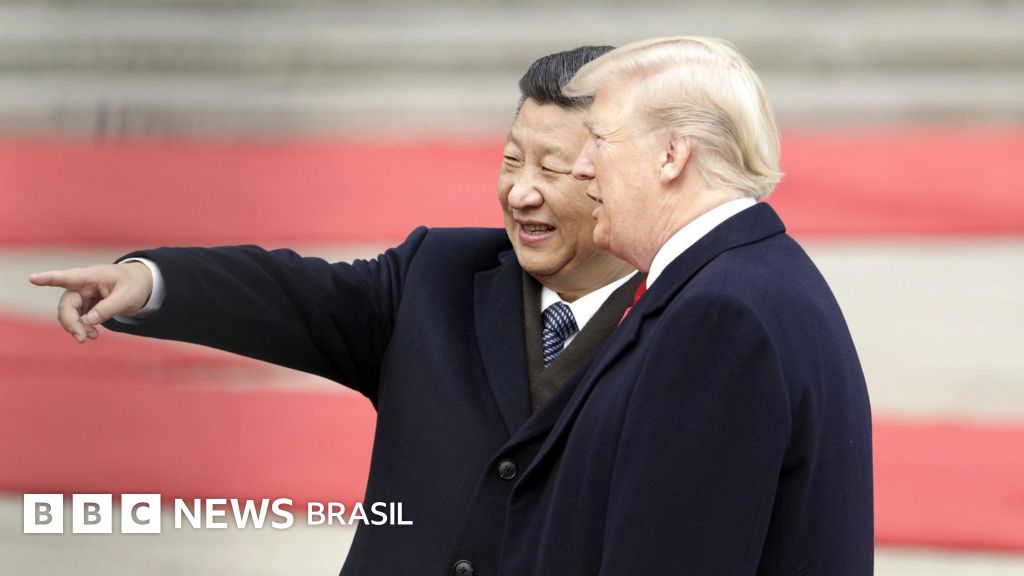 A cidade futurista em '8D' que mostra como a China se transformou desde a última visita de Trump