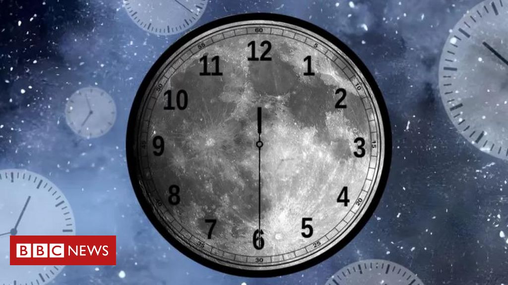 Why do scientists debate establishing time zones on the moon
