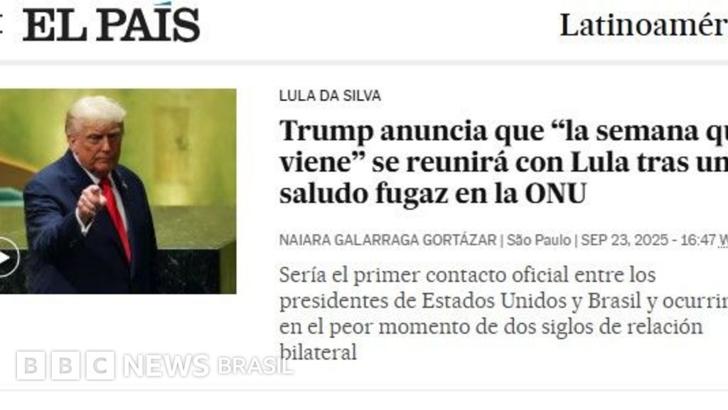 'Encontros inusitados e constrangedores': o que imprensa internacional disse sobre Lula e Trump na ONU