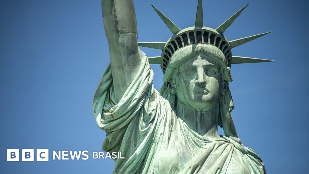A pintura da Estátua da Liberdade que foi vetada em exposição para não irritar Trump