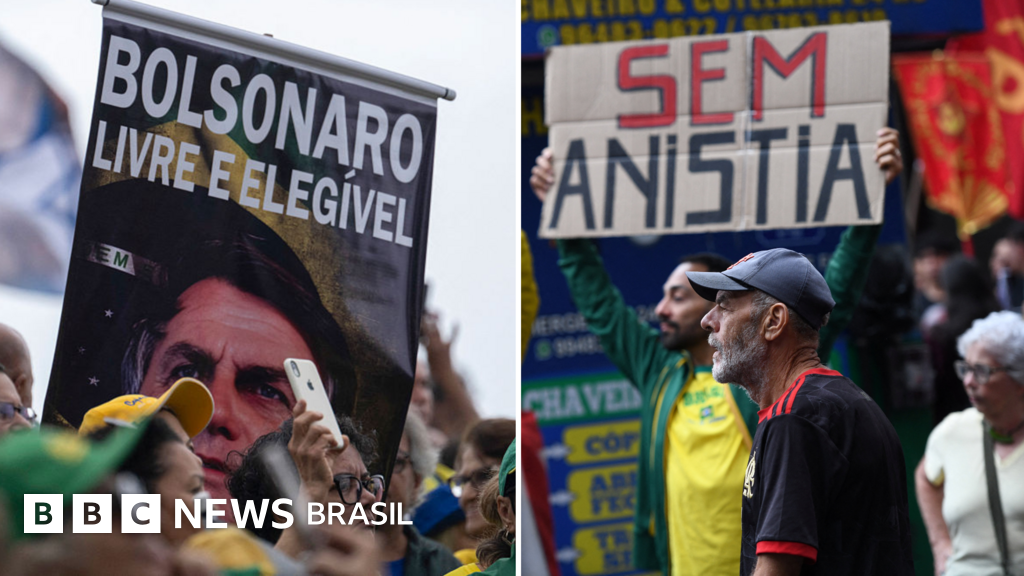 Os protestos a favor e contra Bolsonaro que marcaram o 7 de Setembro; veja fotos