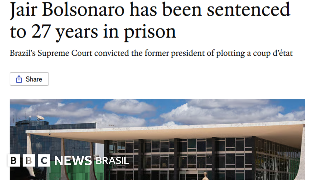 'Condenação histórica', diz Economist; a reação da imprensa internacional sobre pena de 27 anos a Bolsonaro