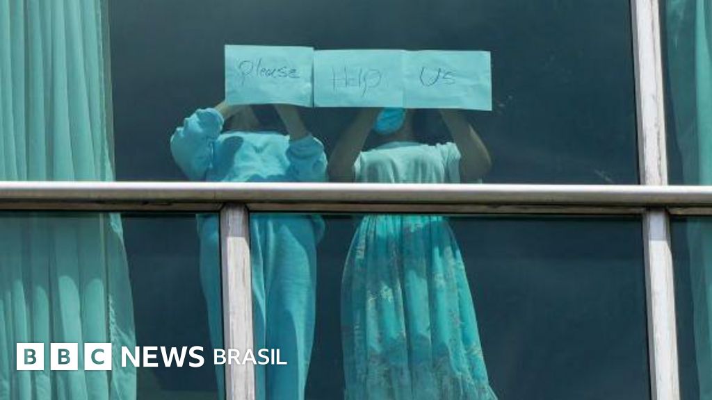 Os imigrantes deportados pelos EUA que ficam isolados em hotel no Panamá e pedem ajuda pelas janelas