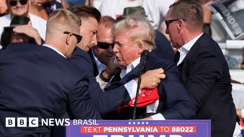 Trump é retirado de palco em comício na Pensilvânia após sons de disparos serem ouvidos