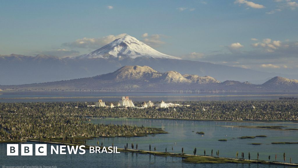 As imagens impressionantes que mostram como era a grande Tenochtitlán do império mexica, fundada há 700 anos