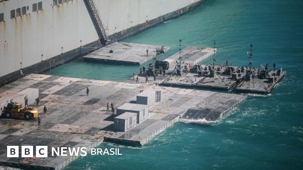 O porto flutuante que EUA querem construir para levar comida a Gaza