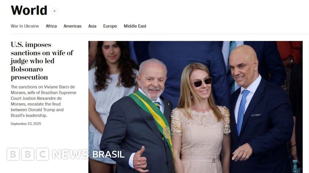 O que diz imprensa internacional sobre sanção dos EUA a mulher de Moraes: 'escalada de tensões diplomáticas'