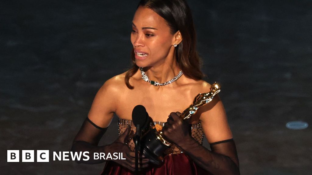 'Tenho orgulho de ser filha de imigrantes': o discurso emocionado de Zoe Saldaña no Oscar