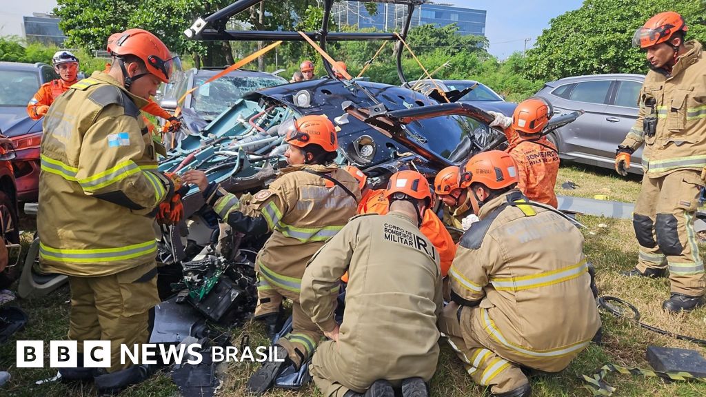 Queda de helicópteros en Río de Janeiro deja 6 muertos; cantante estadounidense Oliver Tree y YouTuber argentino estaban en la lista de pasajeros - BBC News Brasil