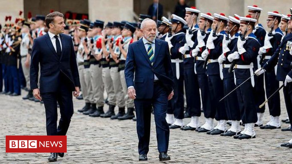 Ao lado de Lula, Macron expõe entraves nas negociações UE-Mercosul: 'Precisamos melhorá-lo'