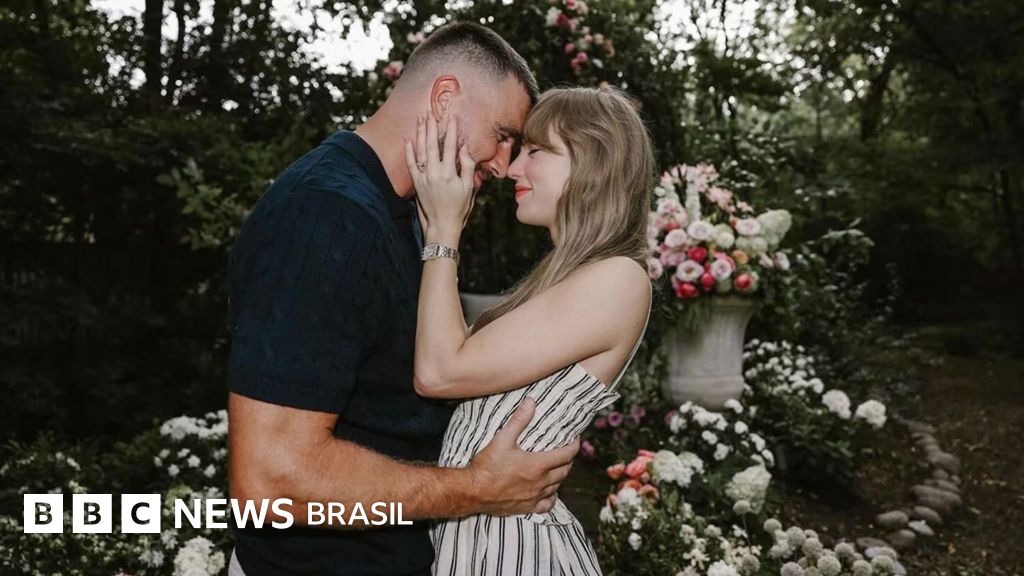 Como foto do noivado de Taylor Swift e Travis Kelce ecoa simbolismo de seis séculos de história da arte: 'Meticulosamente coreografado'