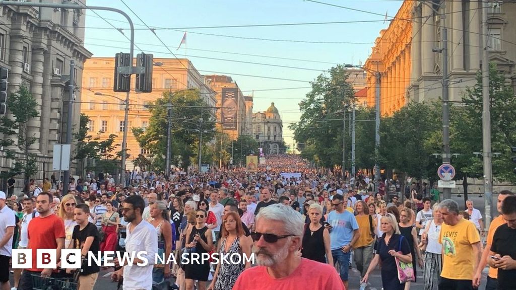 „Srbija protiv nasilja“: Poruke za pravosuđe na jedanaestom protestu dela opozicije na ulicama Beograda