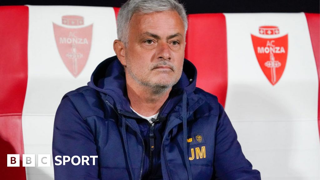 Jose Mourinho Roma Boss Suspended For First 10 Days Of 2023 24 Season Bbc Sport 