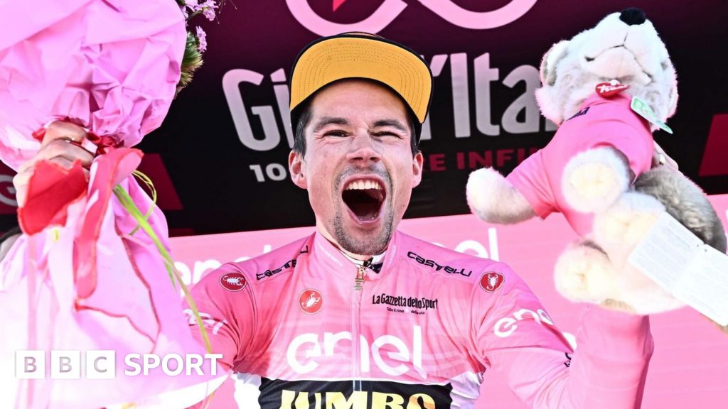 Giro d’Italia: Primoz Roglic si appresta a vincere la gara dopo aver battuto Geraint Thomas nella cronometro