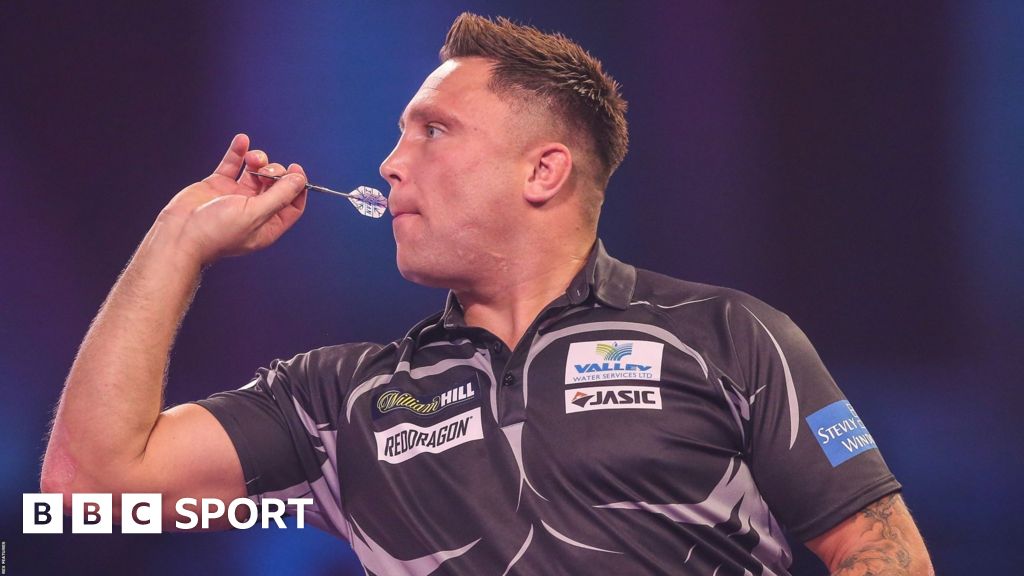 Gerwyn Price enjoying playing the PDC Home Tour in pyjamas and slippers ...