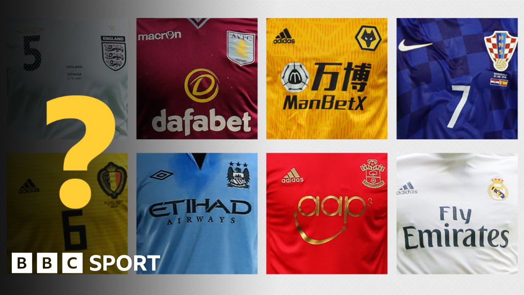 FootballShirtFriday 2020 Football shirt quiz BBC Sport