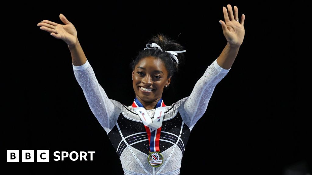 Simone Biles makes winning return in US Classic after two-year break - BBC  Sport