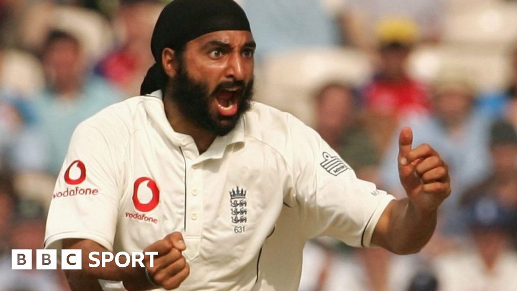 Monty Panesar and Olly Stone prepare to play cricket in the village
