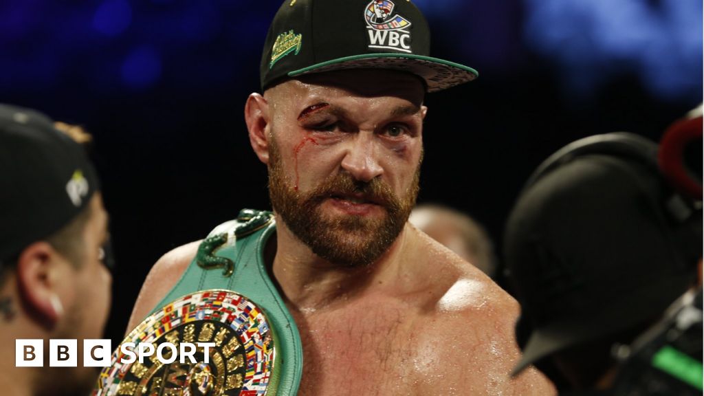 Tyson Fury v Otto Wallin: Bloodied British fighter takes Tyson Fury v Otto Wallin: Bloodied British fighter takes