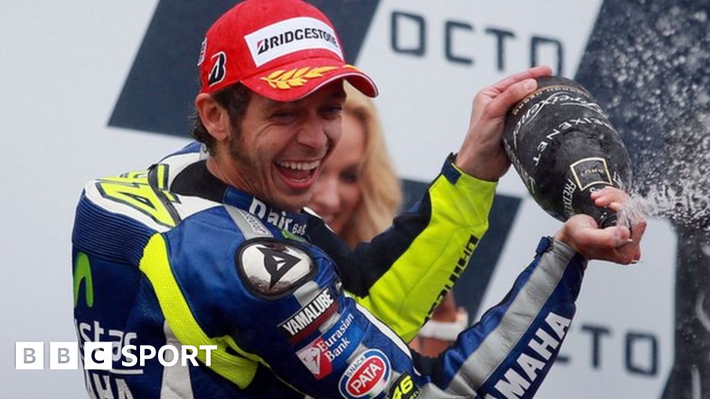 British MotoGP Valentino Rossi wins in the wet at Silverstone BBC Sport