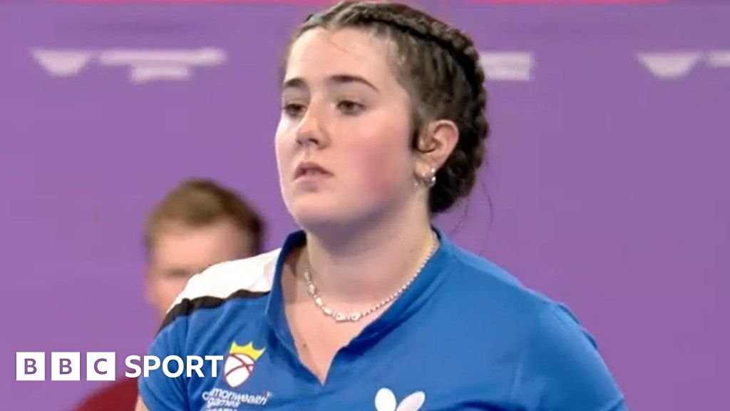 Hannah Silcock Jersey table tennis player wins Home Nations