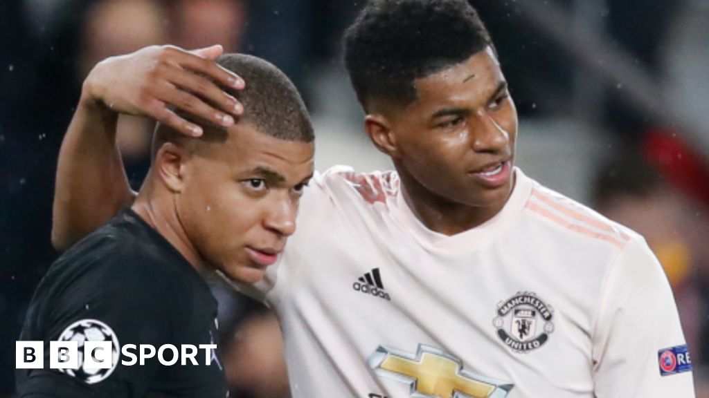 Marcus Rashford Manchester United striker compared to Kylian Mbappe by