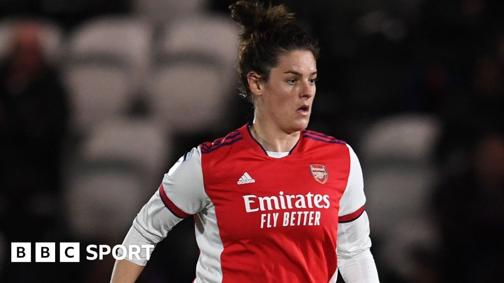 Manchester, UK. 13th Dec, 2020. Jennifer Beattie (#5 Arsenal) wearing a  special warm-up shirt and pink boots for cancer awareness prior to the FA  Women's Super League match between Manchester City and