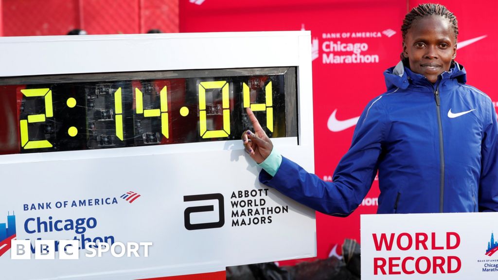 Brigid Kosgei breaks Paula Radcliffe's women's marathon record