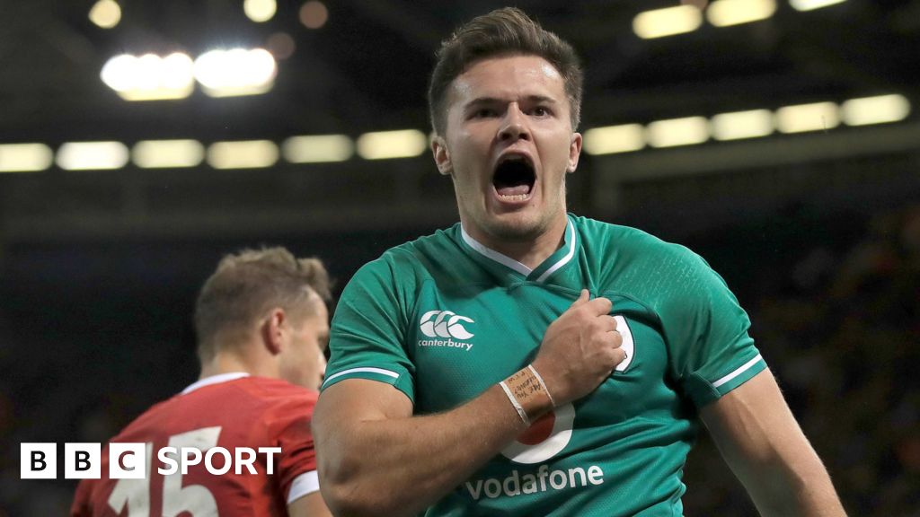 Wales 17-22 Ireland: Jacob Stockdale brace gives Ireland edge over Wales
