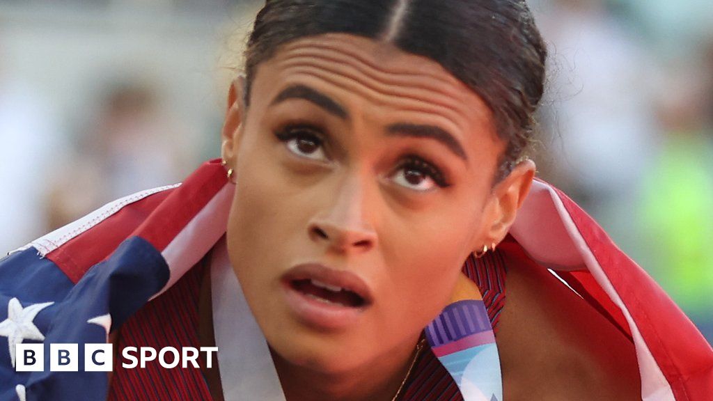 Sydney Mclaughlin Shatters 400m Hurdles Record To Win Gold Bbc Sport 