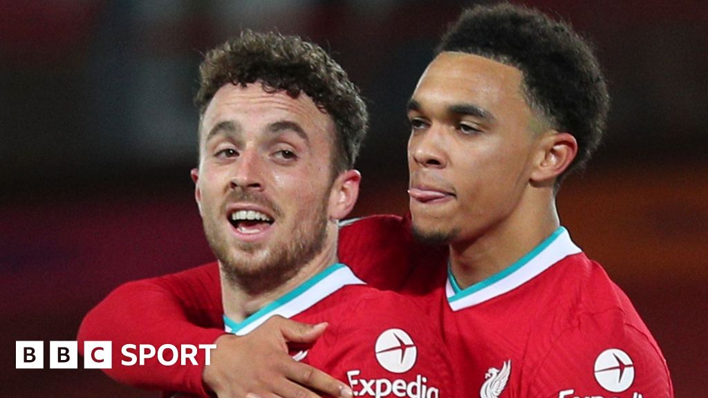 Liverpool 2 1 Sheffield United Diogo Jota Heads Winner For Hosts Bbc