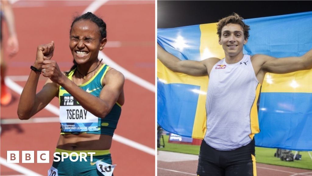 Diamond League final Gudaf Tsegay and Armand Duplantis set world