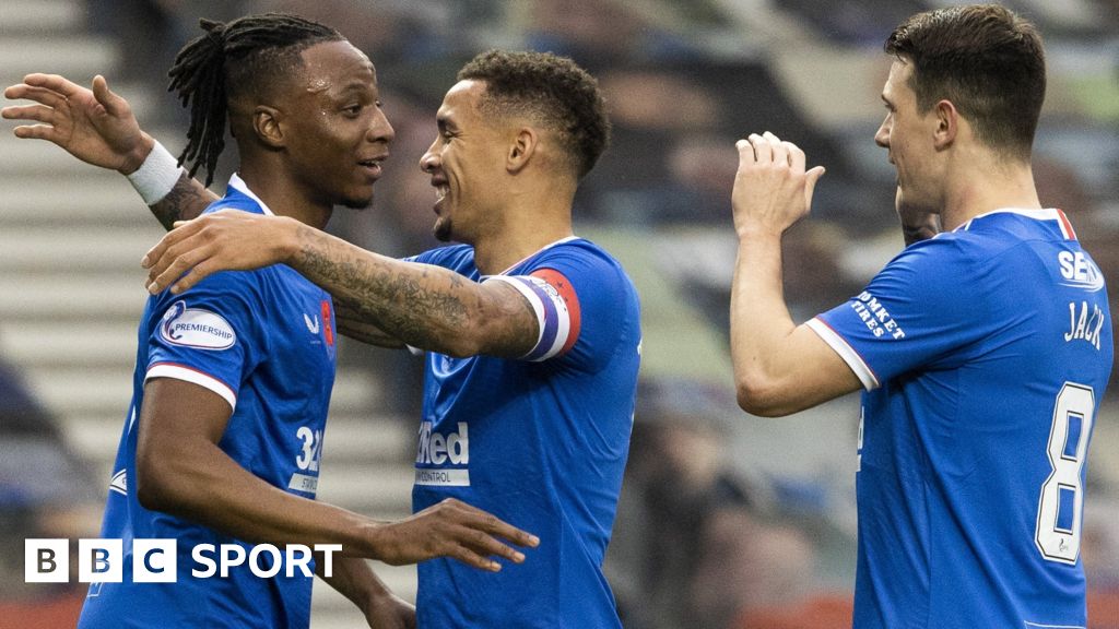 Rangers beat Hamilton 8-0 to maintain nine-point Scottish Premiership ...