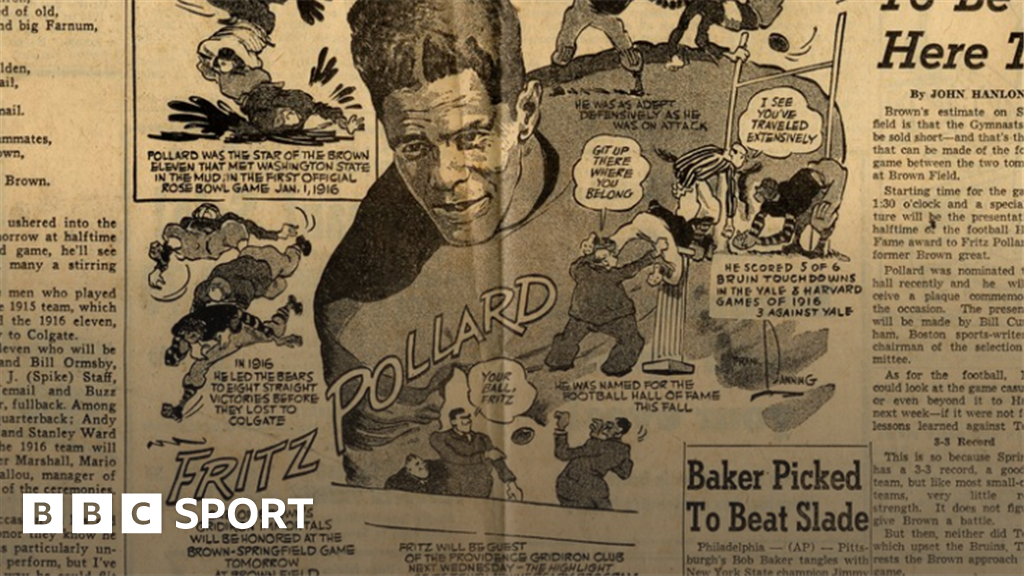 NFL: Fritz Pollard's pioneering role in American football history - BBC  Sport