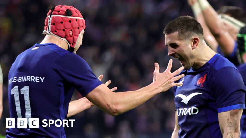France 33-31 England: Thomas Ramos converts a late penalty kick as the hosts finish second