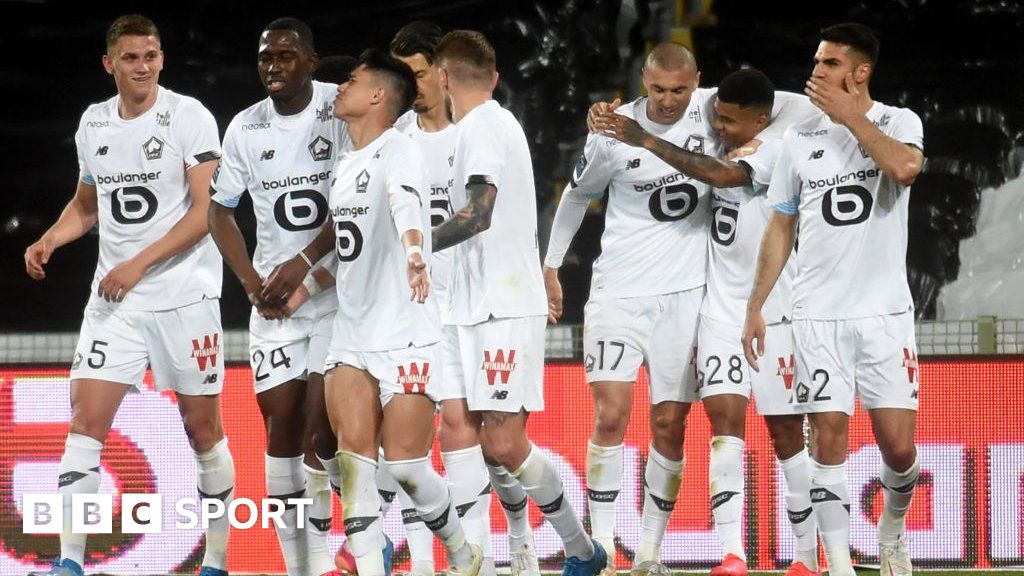 Lens 0-3 Lille: Lille move closer to Ligue 1 title - BBC Sport