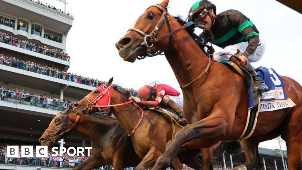 Kentucky Derby : Mystik Dan remporte la photo-finish à trois chevaux par un nez