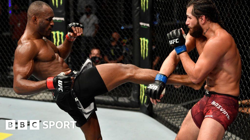 UFC 251: Welterweight Champion Kamaru Usman Defeats Jorge Masvidal At ...