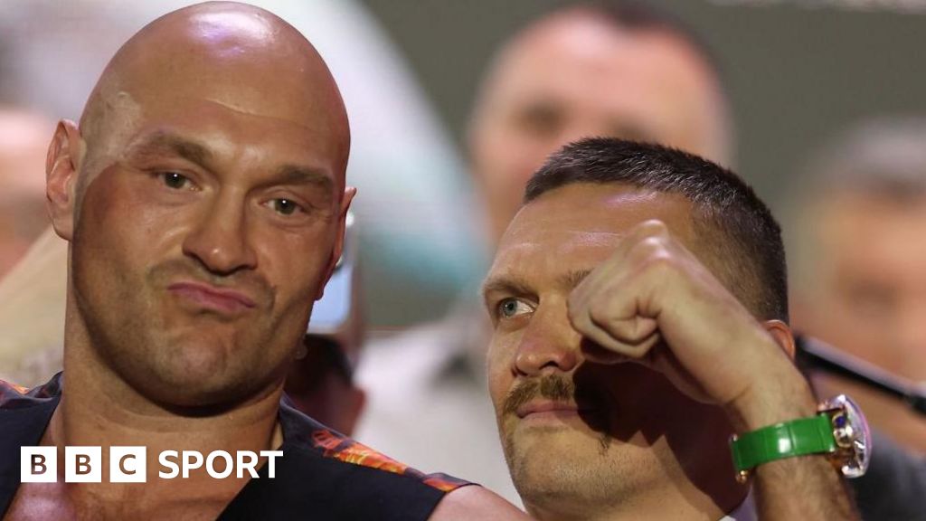 Fury refuses to look Usyk in the eye in face-off