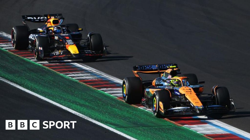 US Grand Prix: Lando Norris loses third place to Max Verstappen while Charles Leclerc wins