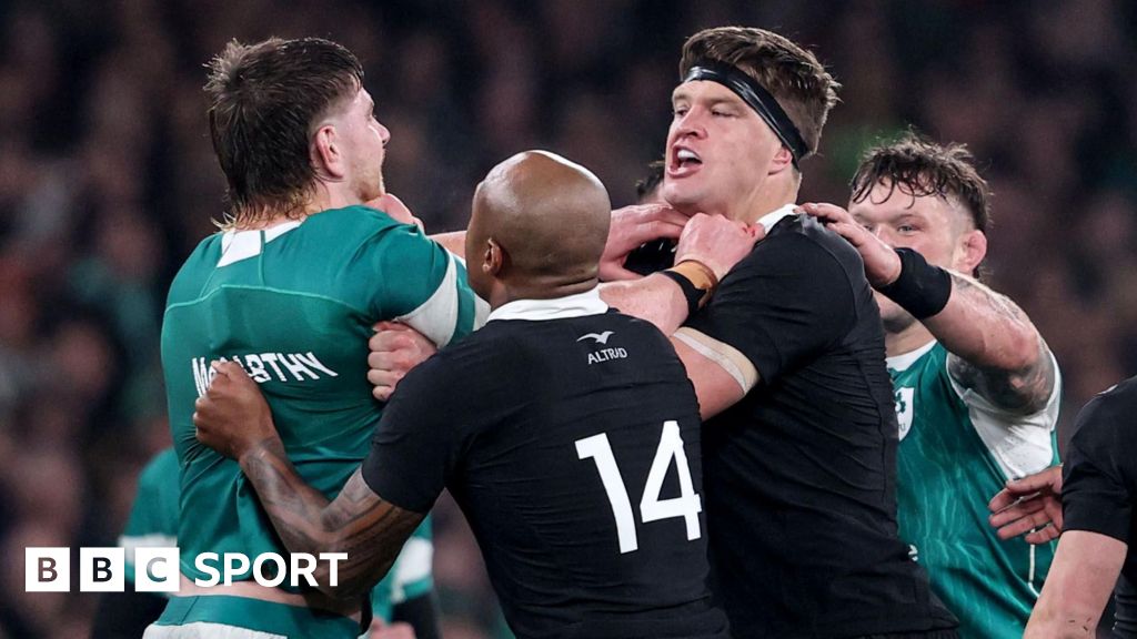 Ireland 13-23 New Zealand: Scott Barrett ‘took exception’ to Joe McCarthy in win